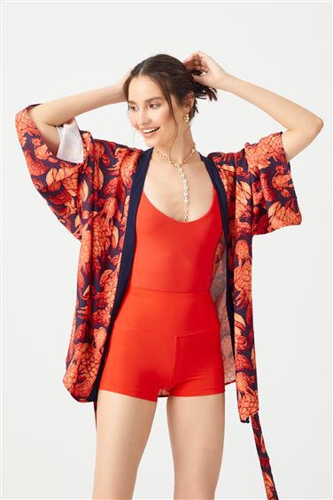 Red  Sunset Kimono | Unisex