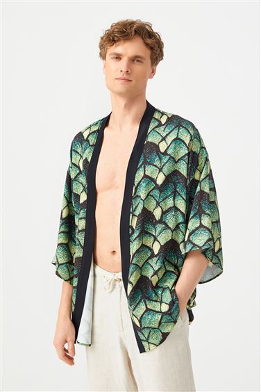 Green Depth Kimono | Unisex
